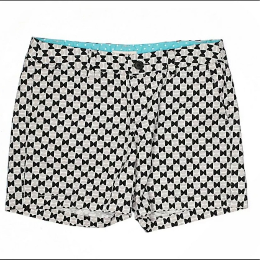 Merona Black White Grey Geometric Cotton Shorts